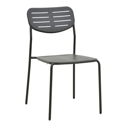 Καρέκλα Deraby Στοιβαζόμενη Μαύρο Μέταλλο 52.5x45.5x83