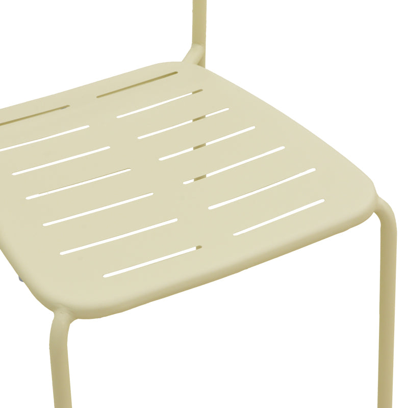Καρέκλα Deraby Στοιβαζόμενη Κρεμ Μέταλλο 52.5x45.5x83