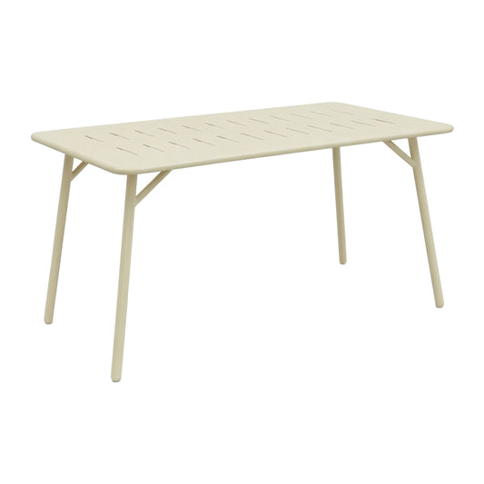 Τραπέζι Moraja Κρεμ Μέταλλο 140x80x72