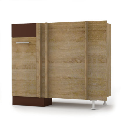 Alina Κάτω Ντουλάπι Γωνίας 100x44.5x85 Sonoma-Mocca