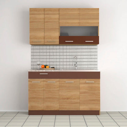 Alina Kitchen Set 2.8 (Expandable) Sonoma-Mocca Set of 4 Boxes (2.8 Current Meters)