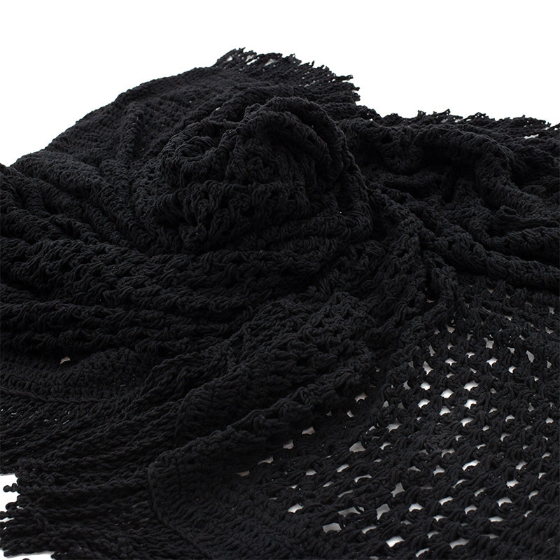 Δίχτυ Σκίασης Roof Μακραμέ Μαύρο 4x4m