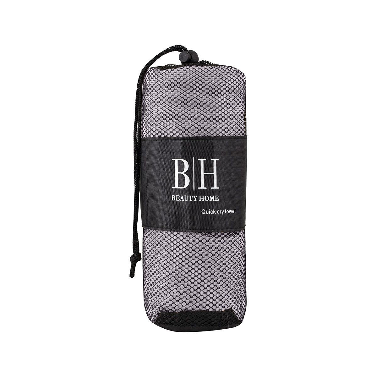 Solid Color Microfiber Beach Towel Art 2200 90x160cm Grey