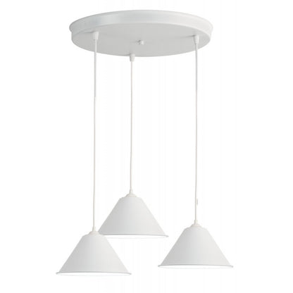 Φωτιστικό Πολύφωτο 3φ Αλουμίνιο Λευκό Ε27