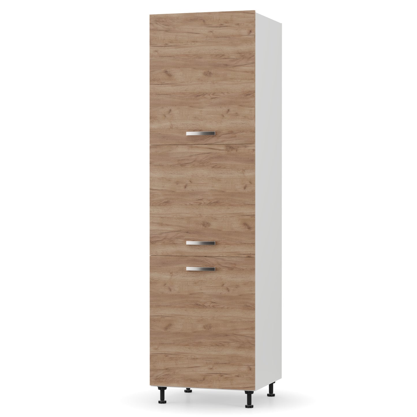 Charlotte Kitchen Column with Metal Handles Golden Oak 60x56x213.4