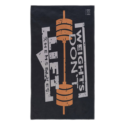 Πετσέτα Γυμναστηρίου Microfiber Art 2243 50x90εκ Μαύρο-Γκρι