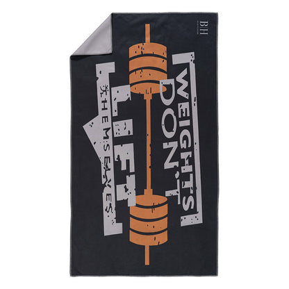 Πετσέτα Γυμναστηρίου Microfiber Art 2243 50x90εκ Μαύρο-Γκρι