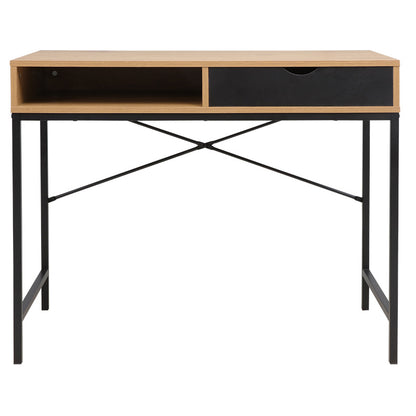 Γραφείο Εργασίας Taco Φυσικό-Μαύρο 95x48x76