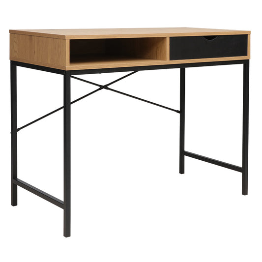 Γραφείο Εργασίας Taco Φυσικό-Μαύρο 95x48x76
