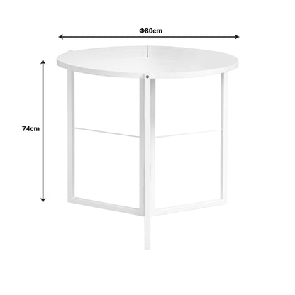 Τραπέζι Talen σε Λευκή Απόχρωση Φ80x74