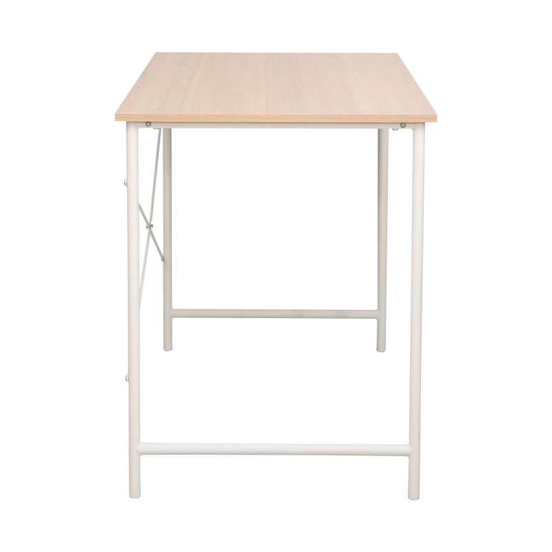 Γραφείο Εργασίας Senzia σε Φυσική Απόχρωση με Λευκό Μέταλλο 120x60x75