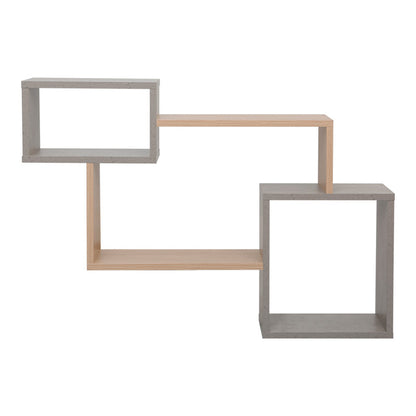 Ράφι Τοίχου Beldra σε Φυσική με Γκρι Cement Απόχρωση 84x15x57.8