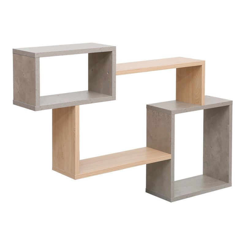 Ράφι Τοίχου Beldra σε Φυσική με Γκρι Cement Απόχρωση 84x15x57.8