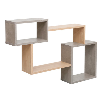 Ράφι Τοίχου Beldra σε Φυσική με Γκρι Cement Απόχρωση 84x15x57.8