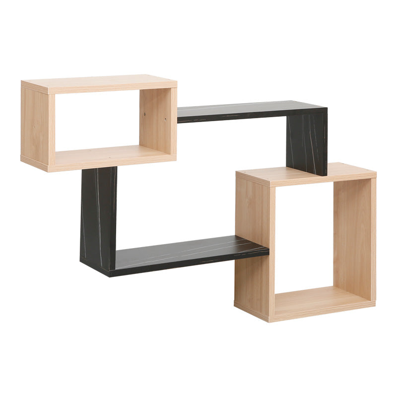 Ράφι Τοίχου Beldra σε Φυσική Απόχρωση με Όψη Μαρμάρου 84x15x57.8