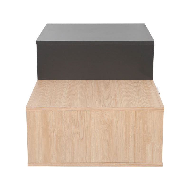 Τραπέζι Σαλονιού Vople σε Φυσική με Ανθρακί Απόχρωση 90x50x40