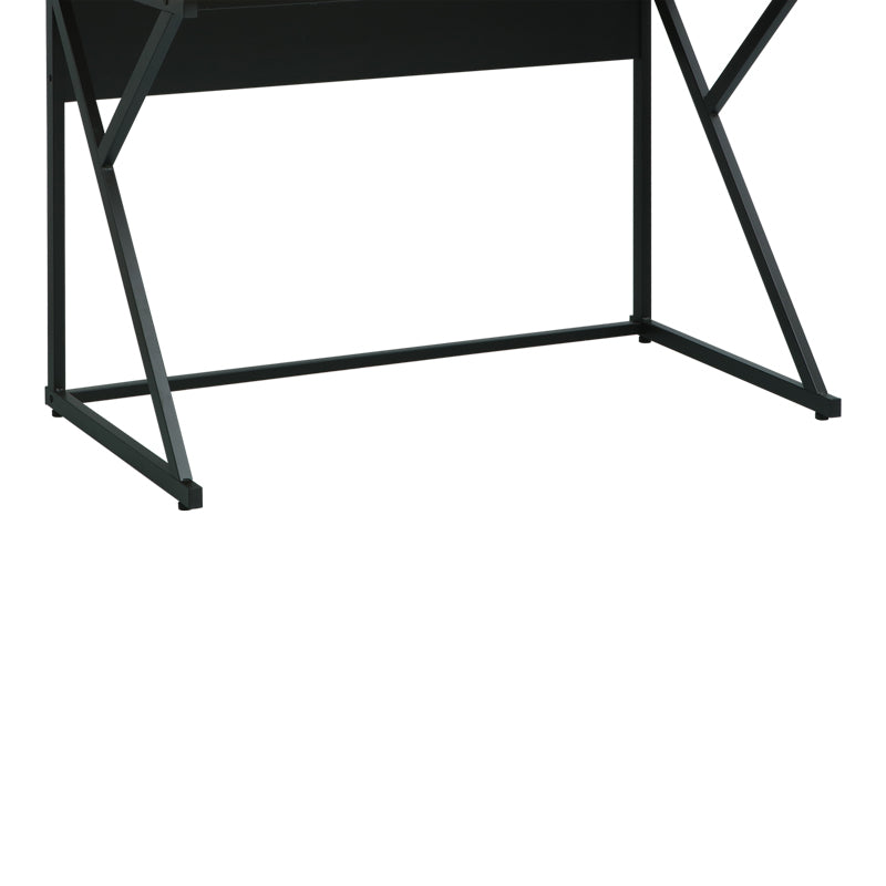 Γραφείο Εργασίας Spaco σε Φυσική Απόχρωση - Μαύρα Μεταλλικα Πόδια 123x61.5x100.5