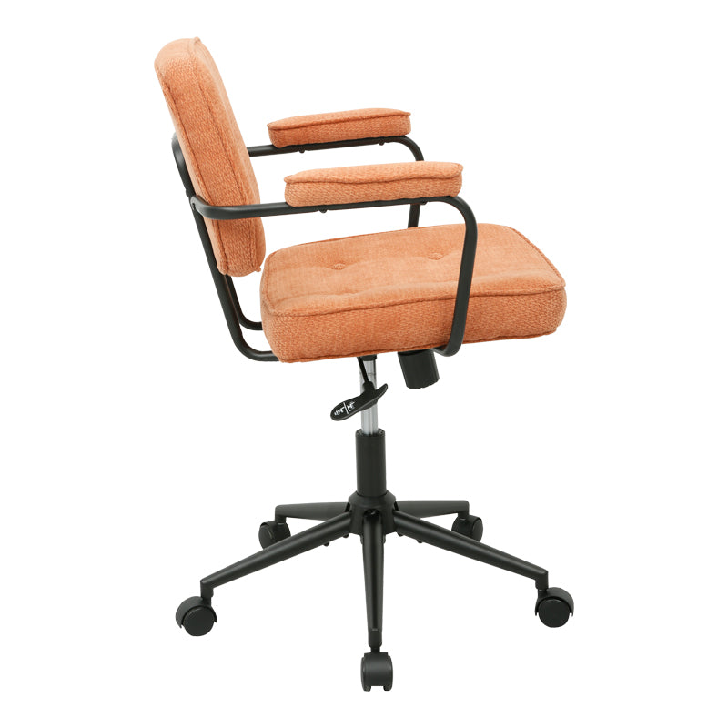 Καρέκλα Γραφείου Leberta Terracotta Ύφασμα 64x63,5x86-96