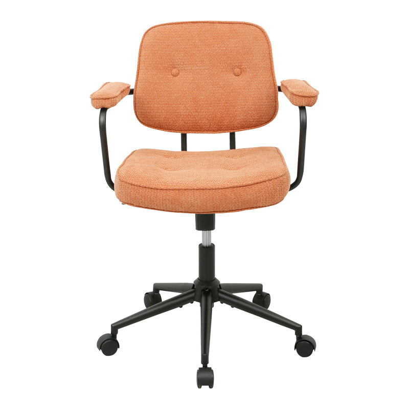Καρέκλα Γραφείου Leberta Terracotta Ύφασμα 64x63,5x86-96