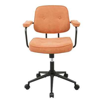 Καρέκλα Γραφείου Leberta Terracotta Ύφασμα 64x63,5x86-96