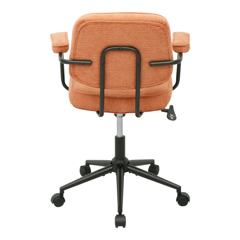 Καρέκλα Γραφείου Leberta Terracotta Ύφασμα 64x63,5x86-96