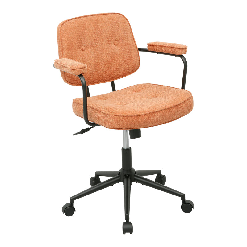 Καρέκλα Γραφείου Leberta Terracotta Ύφασμα 64x63,5x86-96