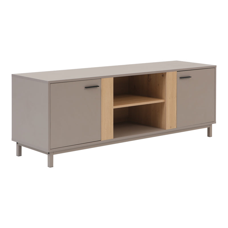 Έπιπλο Τηλεόρασης Polenio Taupe με Φυσικό 150x40x53
