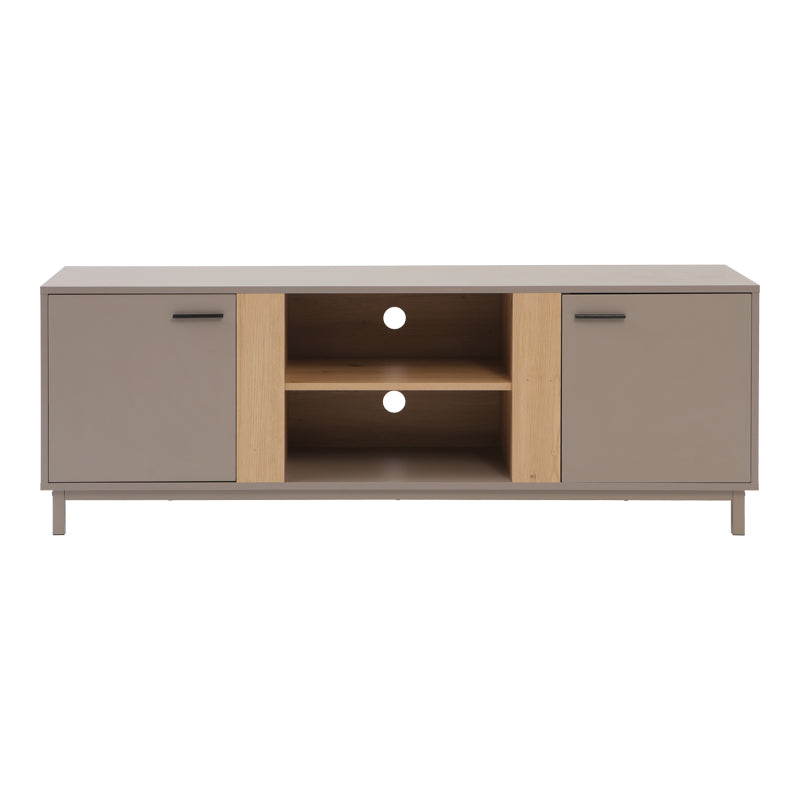 Έπιπλο Τηλεόρασης Polenio Taupe με Φυσικό 150x40x53