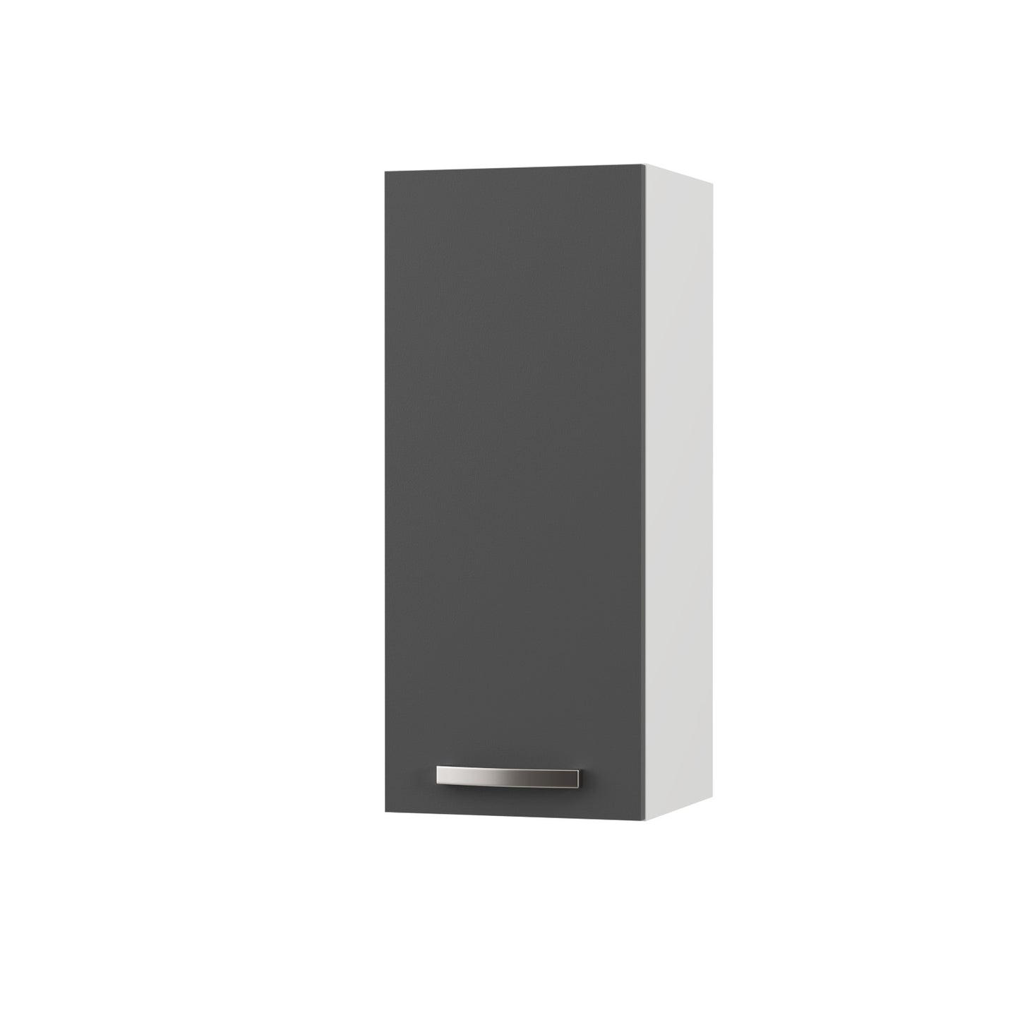 Charlotte Πάνω Ντουλάπι 30x30.5x71.8 με Μεταλλικά Χερούλια Γραφίτης