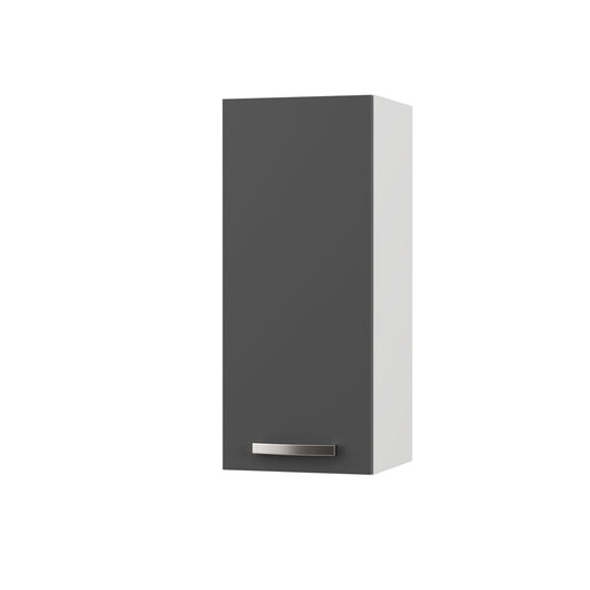 Charlotte Πάνω Ντουλάπι 30x30.5x71.8 με Μεταλλικά Χερούλια Γραφίτης