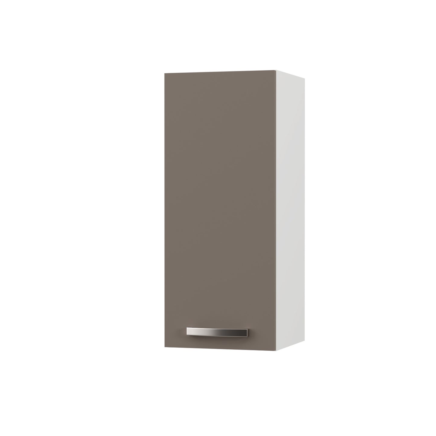 Charlotte Πάνω Ντουλάπι 30x30.5x71.8 με Μεταλλικά Χερούλια Μόκα