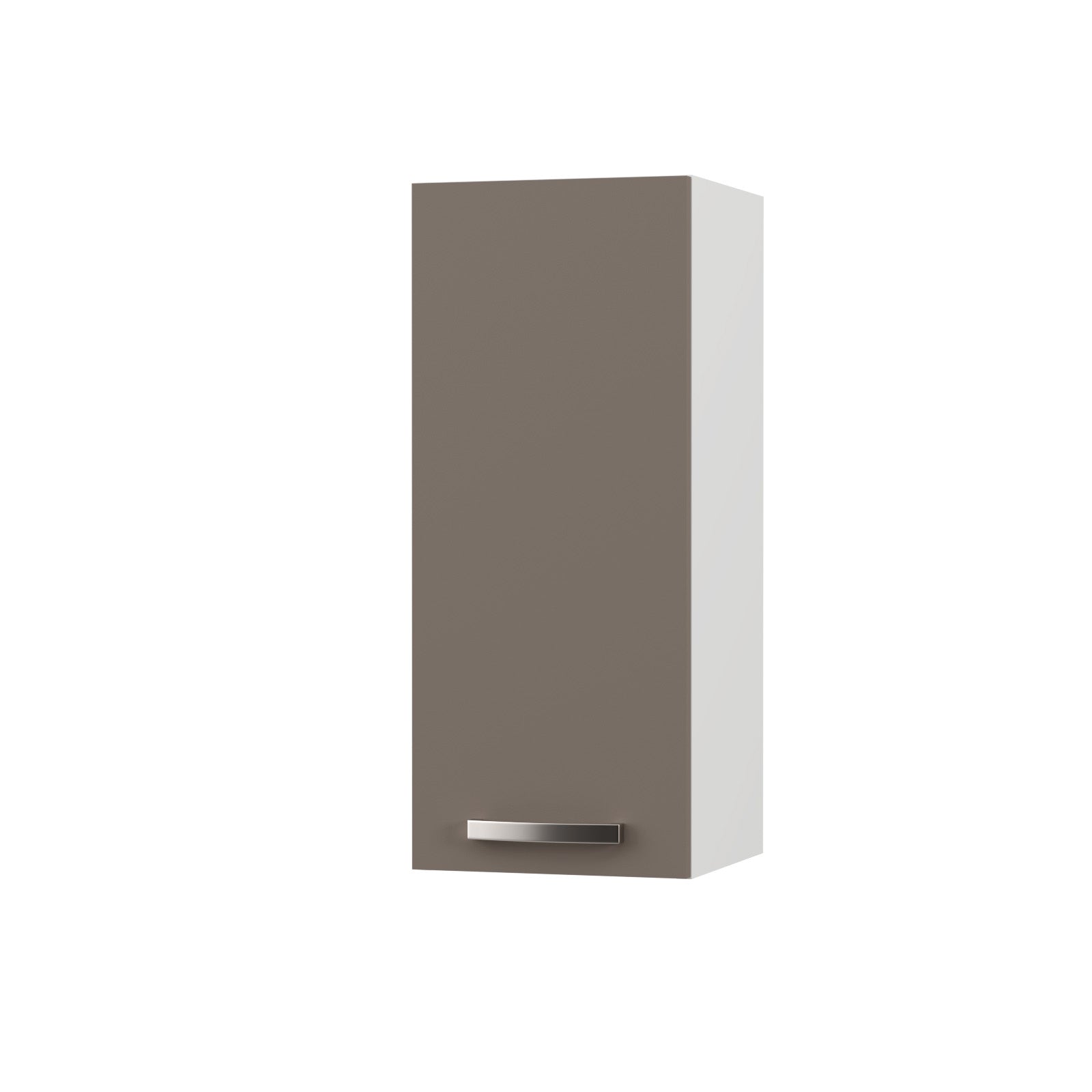 Charlotte Πάνω Ντουλάπι 30x30.5x71.8 με Μεταλλικά Χερούλια Μόκα