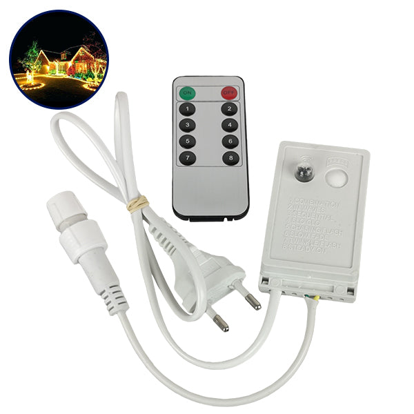 Ασύρματος Controller Αδιάβροχος IP44 AC/DC 230 Volt για έως 100 μέτρα Φωτοσωλήνα LED 22639