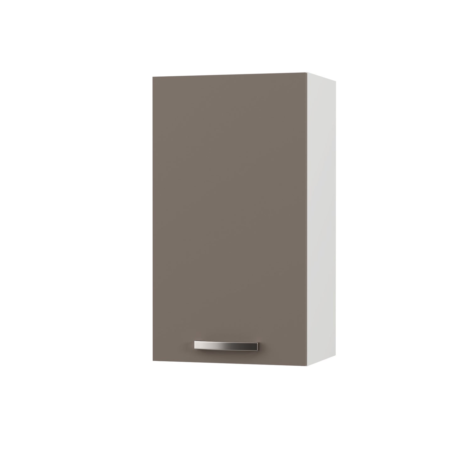 Charlotte Πάνω Ντουλάπι 40x30.5x71.8 με Μεταλλικά Χερούλια Μόκα