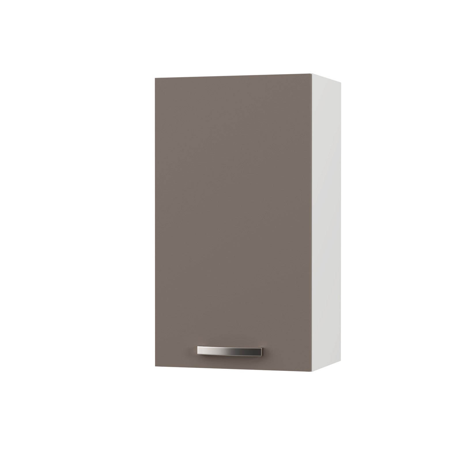 Charlotte Πάνω Ντουλάπι 40x30.5x71.8 με Μεταλλικά Χερούλια Μόκα