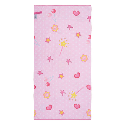 Πετσέτα Θαλάσσης Διπλής Όψης Παιδική Microfiber Αrt 2265 Ροζ