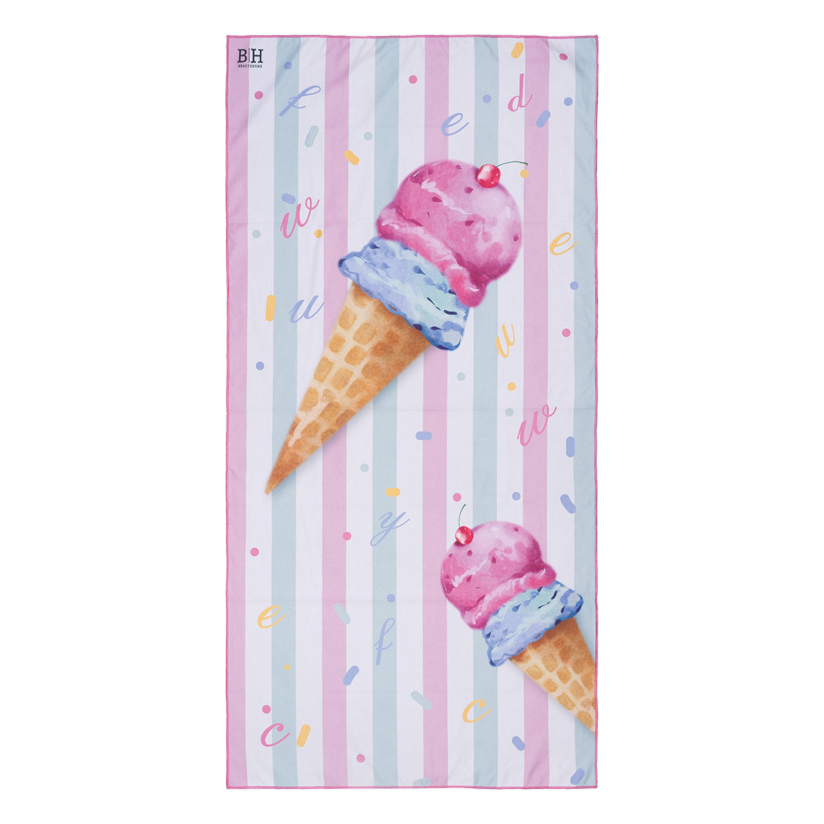 Πετσέτα Θαλάσσης Διπλής Όψης Παιδική Microfiber Αrt 2267 Ροζ