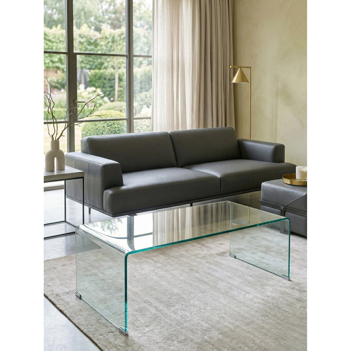 Τραπεζάκια Σαλονιού Crystal Plus 90x50x38