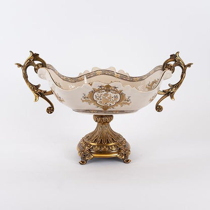 ΦΟΝΤΑΝΙΕΡΑ ΠΟΡΣΕΛΑΝΙΝΗ ΛΕΥΚΗ - ΧΡΥΣΗ 50.5x20.3x31