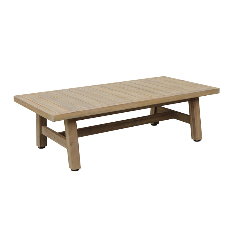 Σετ Σαλονιού 4 Τμχ Malibu I Μασίφ Ξύλο Ακακίας-Μπεζ Ύφασμα