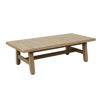 Σετ Σαλονιού 4 Τμχ Malibu I Μασίφ Ξύλο Ακακίας-Μπεζ Ύφασμα