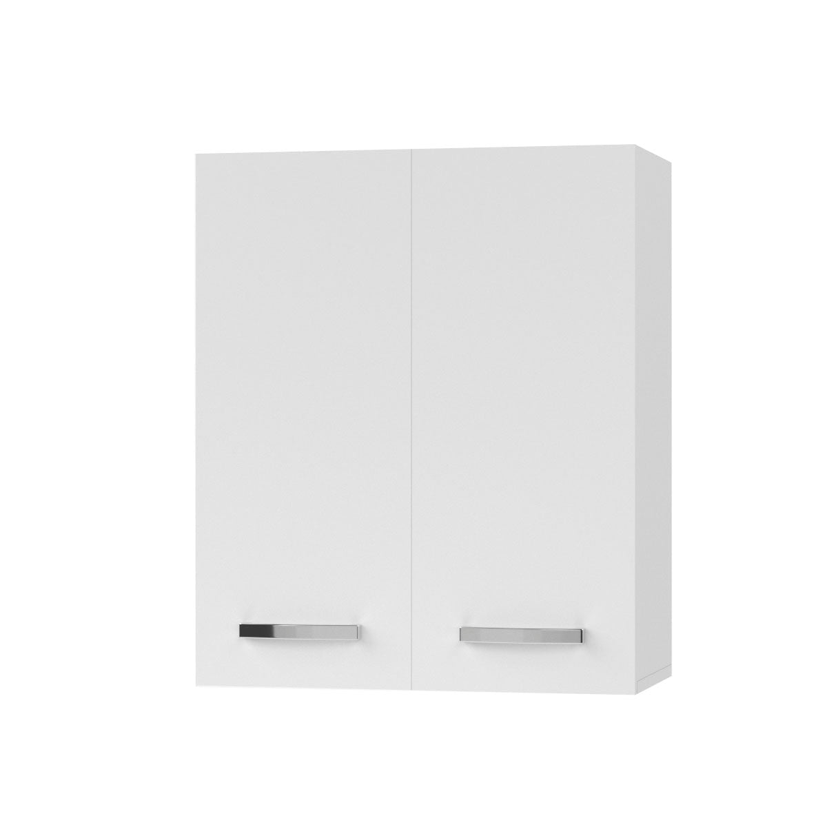 Charlotte Πάνω Ντουλάπι 60x30.5x71.8 με Μεταλλικά Χερούλια Λευκό