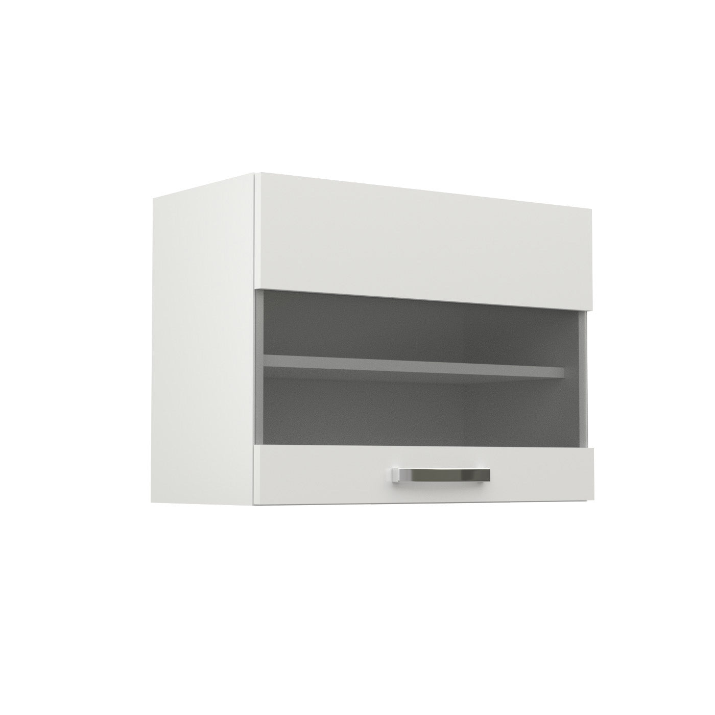 Charlotte Πάνω Ντουλάπι με Τζάμι 60x30,5x45 Λευκό