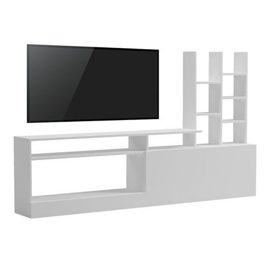 Σύνθετο Σαλονιού Seruno σε Λευκή Απόχρωση 170x25x100