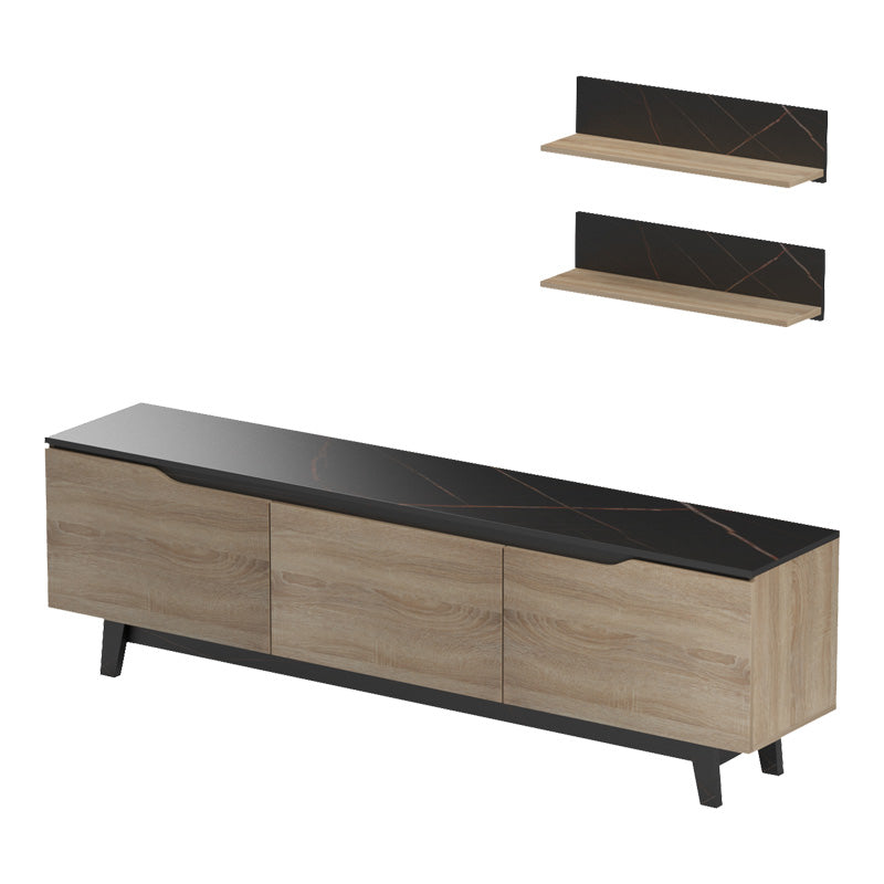 Σύνθετο Σαλονιού Kasia σε Μαύρο Μαρμάρου-Sonoma Απόχρωση 180x35x48.5