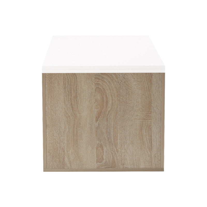 Τραπέζι Σαλονιού Extera Επεκτεινόμενο σε Λευκή-Sonoma Απόχρωση 100-160x50x45