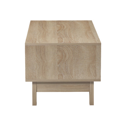 Τραπέζι Σαλονιού Judas σε Μαύρο Μαρμάρου-Sonoma Απόχρωση 90x45x38.5