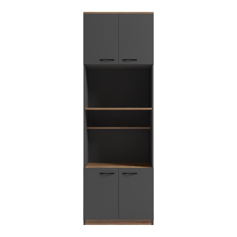 Ντουλάπα Κουζίνας Rowan σε Oak-Ανθρακί Απόχρωση 60x42x182