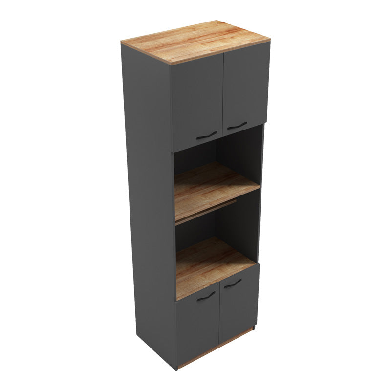 Ντουλάπα Κουζίνας Rowan σε Oak-Ανθρακί Απόχρωση 60x42x182