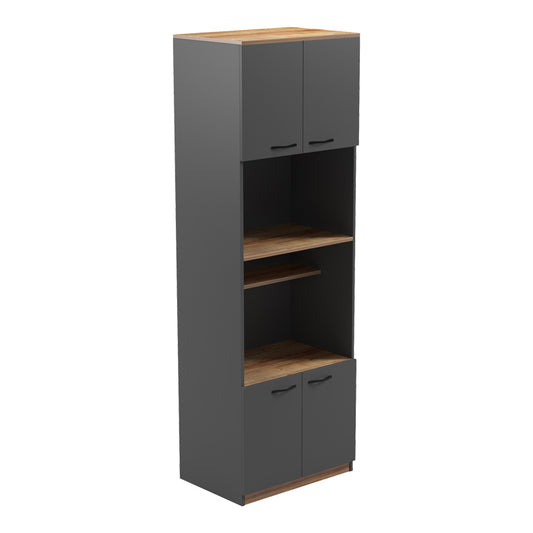 Ντουλάπα Κουζίνας Rowan σε Oak-Ανθρακί Απόχρωση 60x42x182